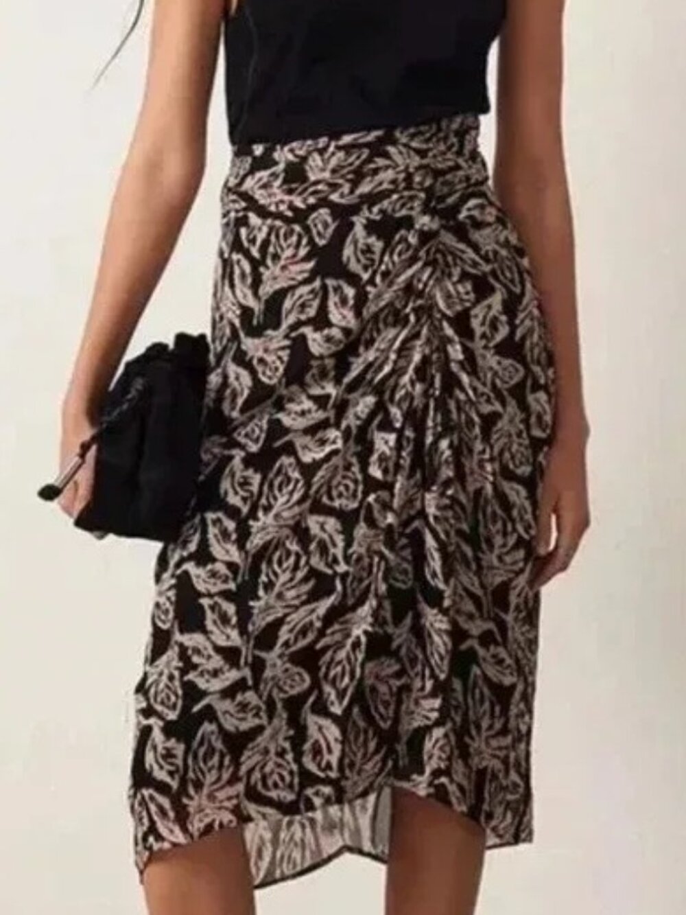 ba&sh Gyna Black Multicolor Skirt